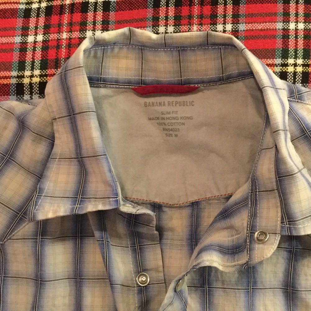 Banana Republic plaid shirt